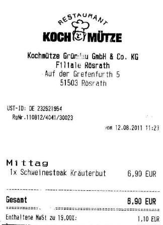 hmpa Hffner Kochmtze Restaurant